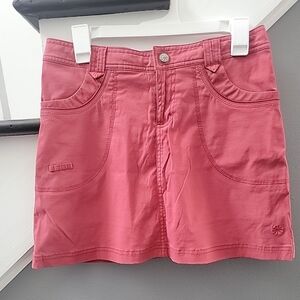 ATHLETA active Red skort size 2 Pockets Tennis Golf Pickleball